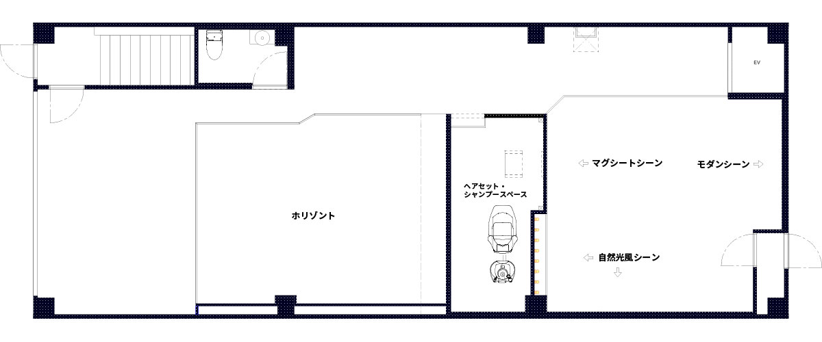 レンタルフォトスタジオ クリック図面